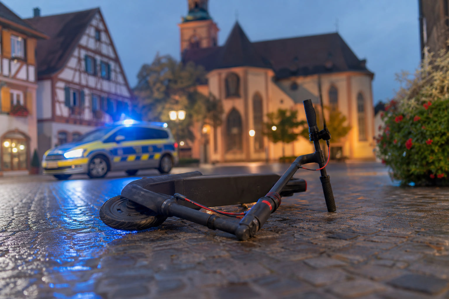 Schifferstadt: Frau mit 3,19 Promille auf E-Scooter gestürzt und verletzt