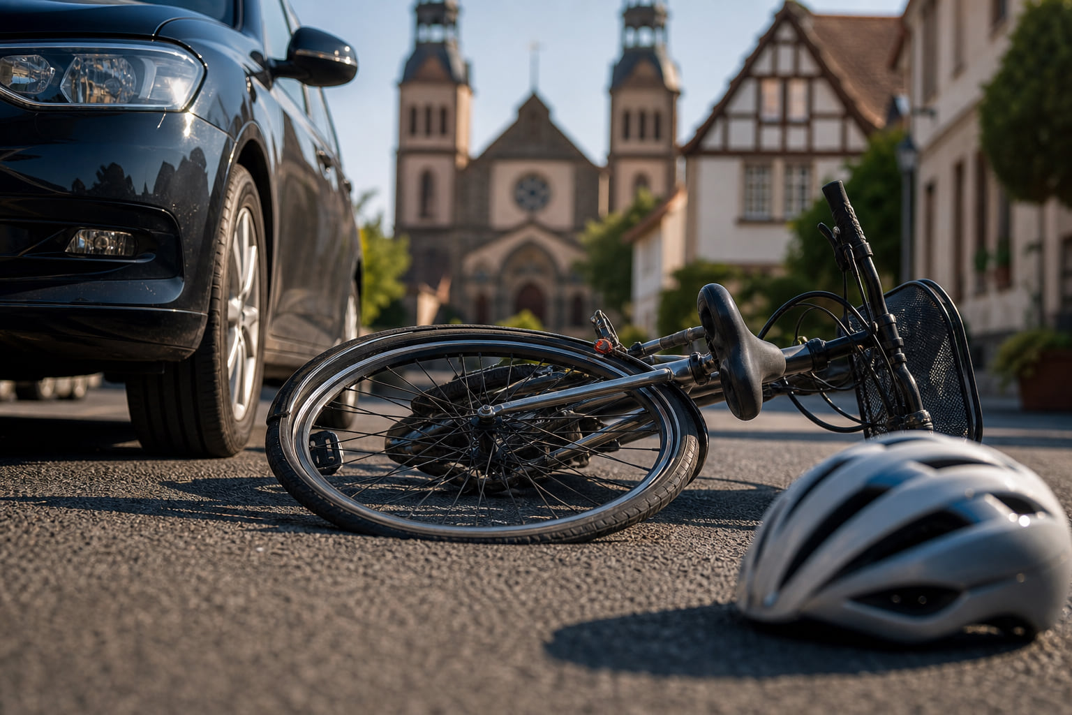 Unfall in Speyer: Radfahrerin nach Zusammenstoß mit PKW leicht verletzt