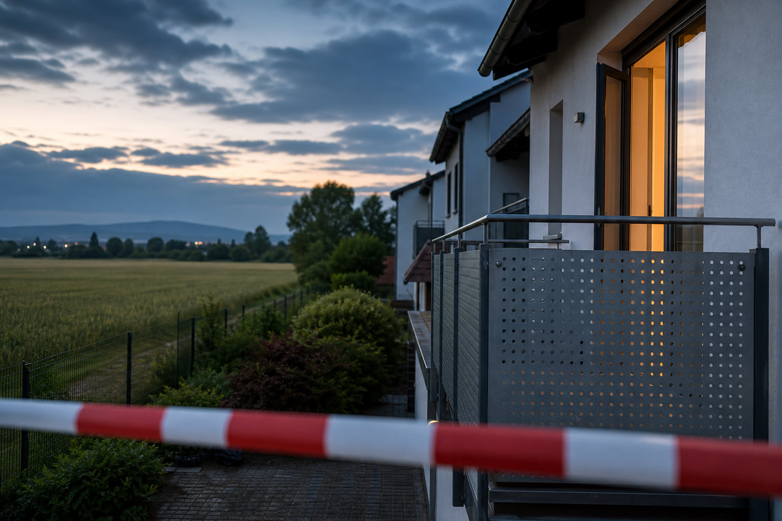 Einbruch in Maxdorf: Täter flüchten über Balkon in Richtung Feld
