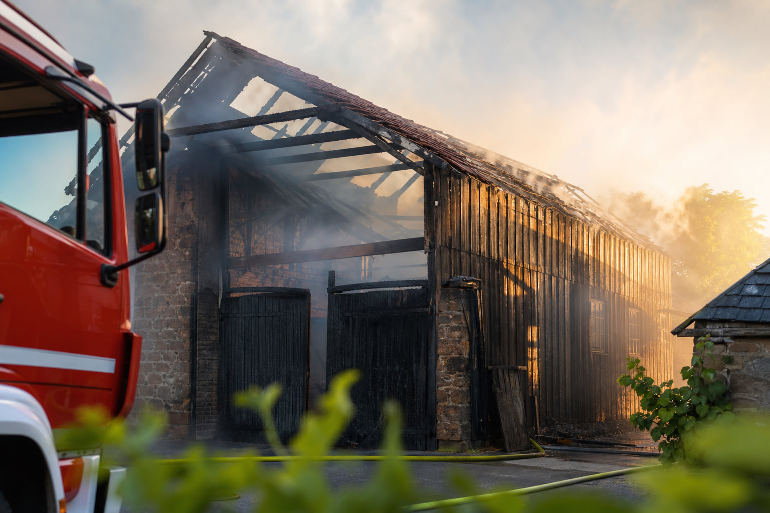 Scheunenbrand in Ottersheim bei Landau: Sechsstelliger Sachschaden – Ursache noch unklar