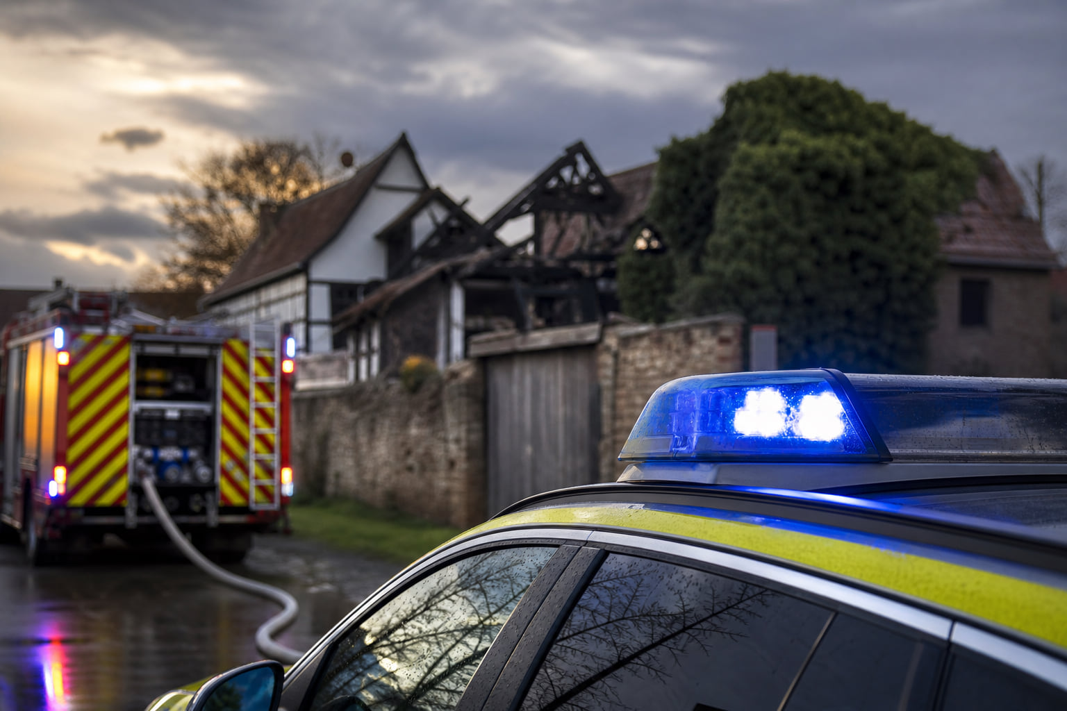 Feuer in Erlenbach bei Kandel: Polizei ermittelt wegen möglicher Brandstiftung