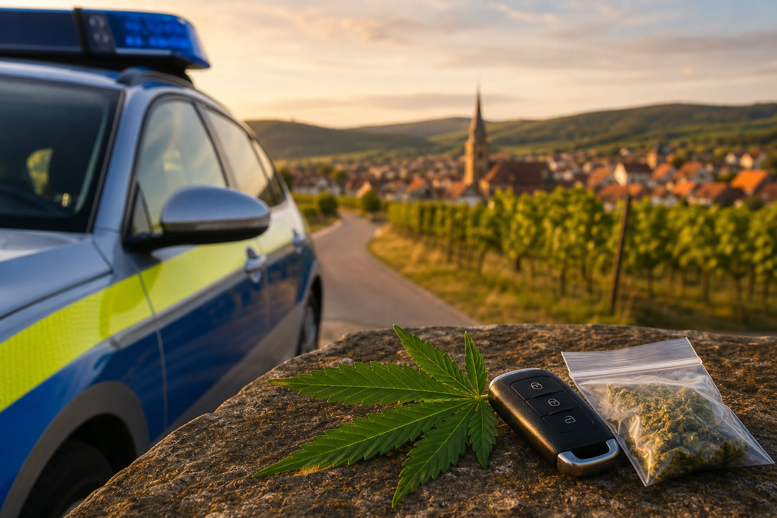 Cannabiseinfluss und fehlender Versicherungsschutz: Polizei stoppt Fahrer in Neustadt/Weinstraße