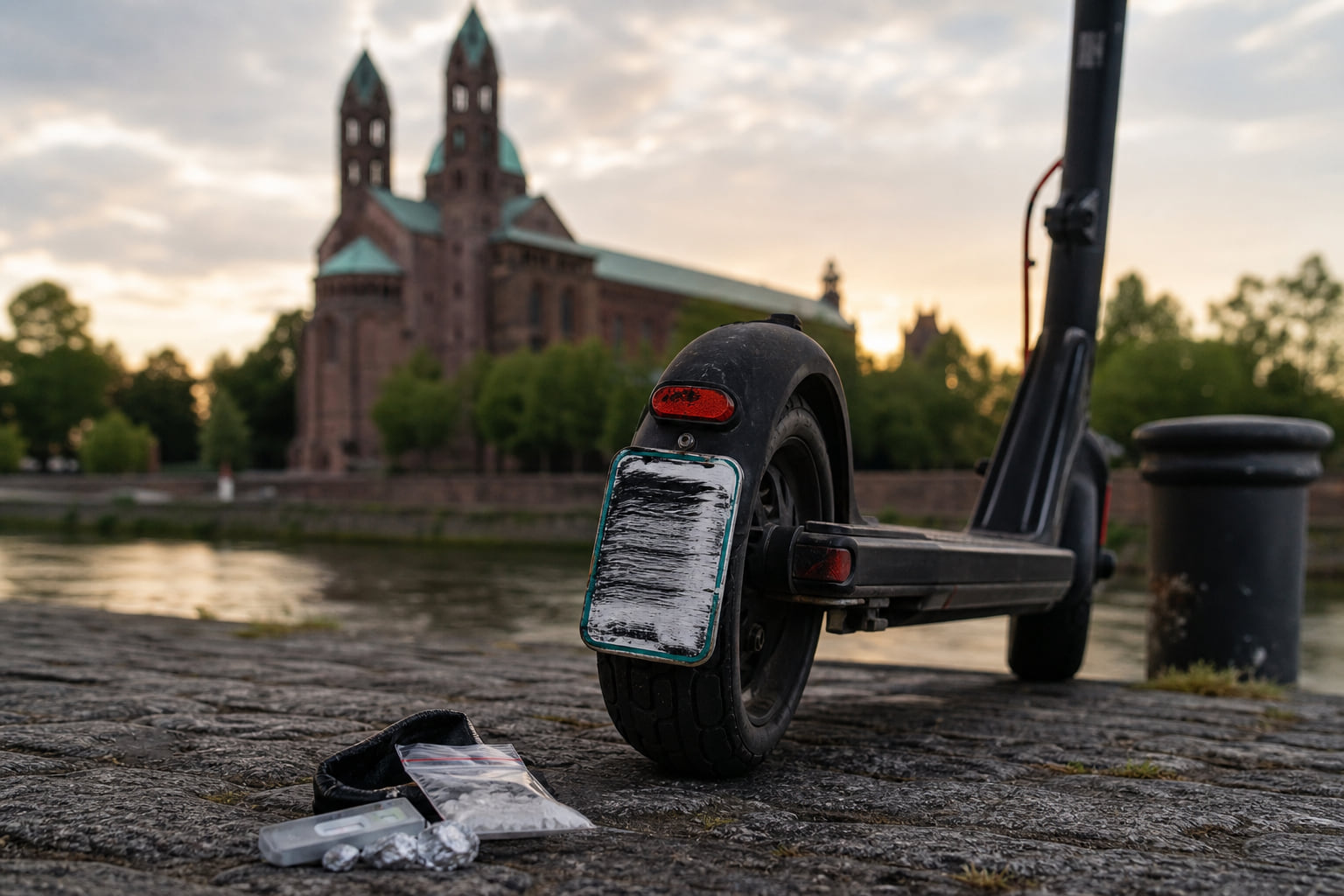 Speyer: E-Scooter-Fahrer unter Drogeneinfluss – und mit gefälschtem Kennzeichen unterwegs