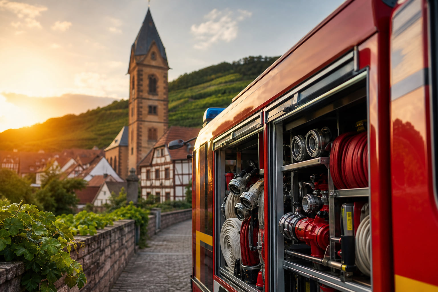 Feuerwehr Bad Dürkheim probt Ernstfall mit großer Inspektionsübung