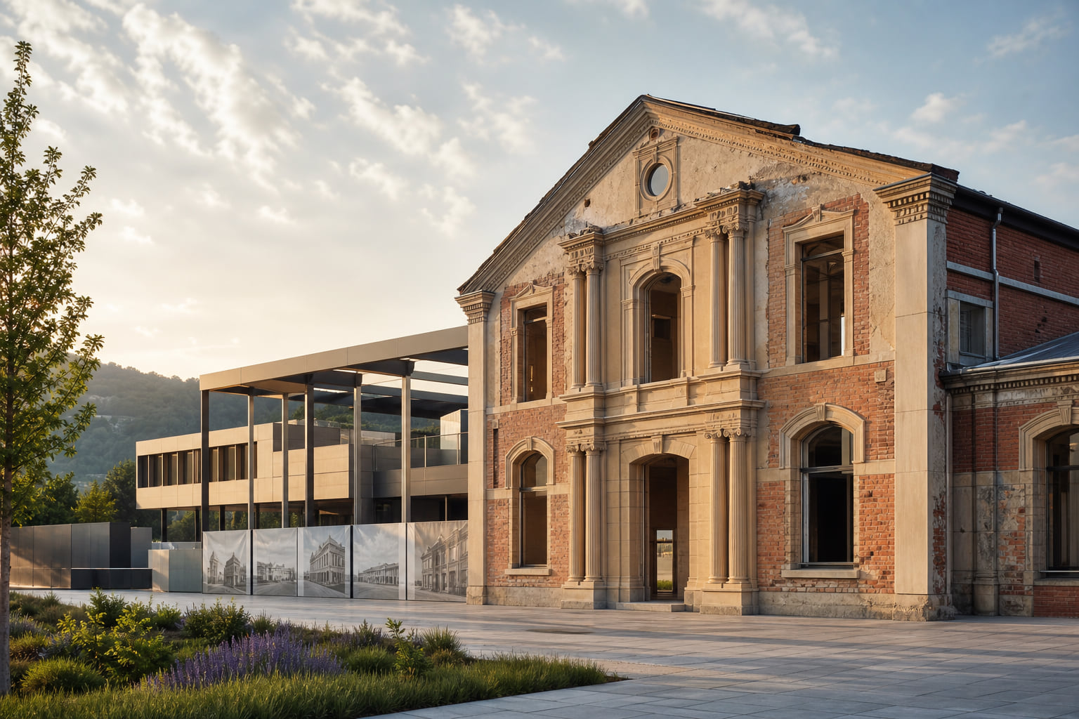 Hauptbahnhof Neustadt: Historische Fassade des Empfangsgebäudes kommt zum Vorschein