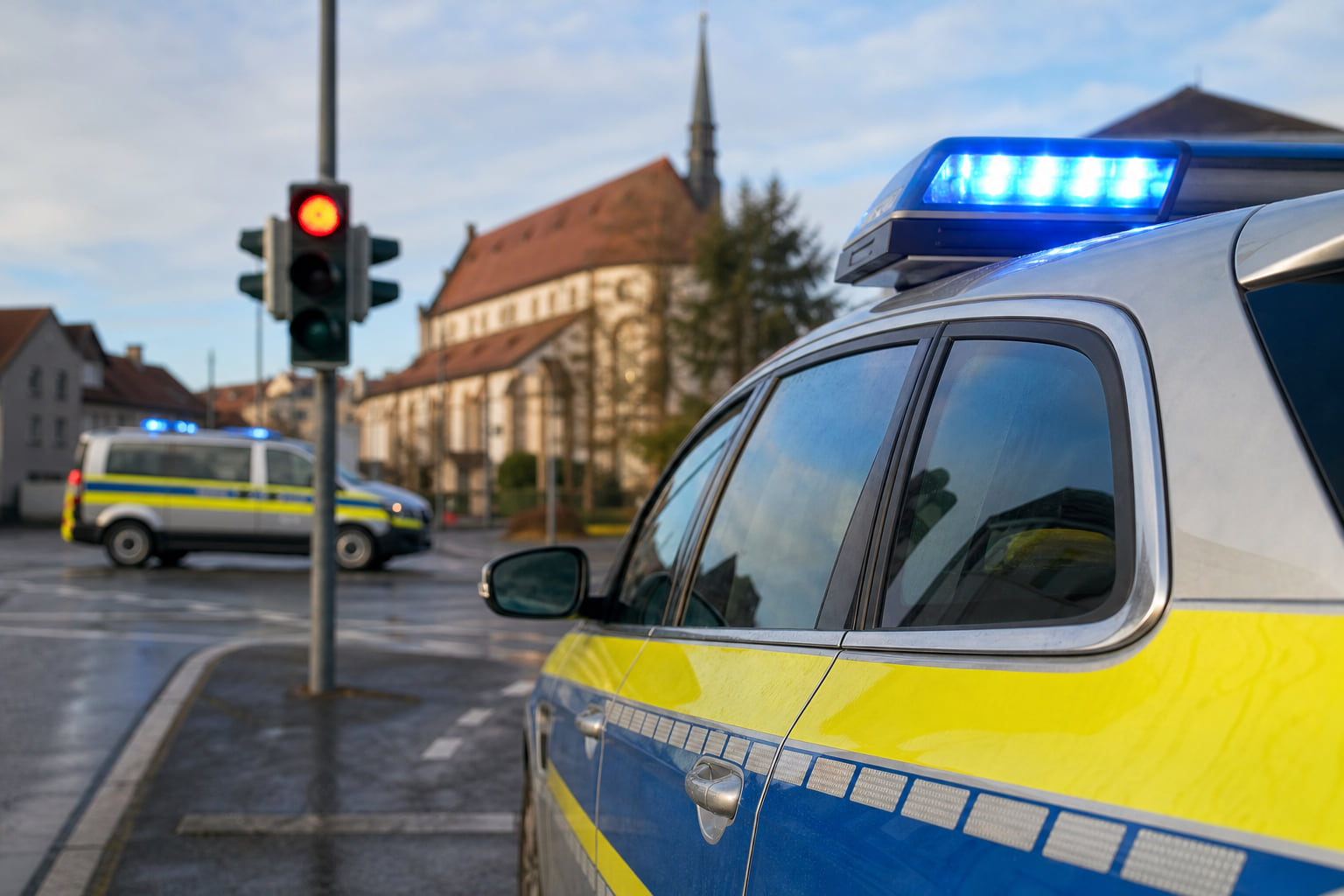 Rotlichtverstoß in Ludwigshafen-Mundenheim: Zwei Leichtverletzte nach Unfall an Kreuzung