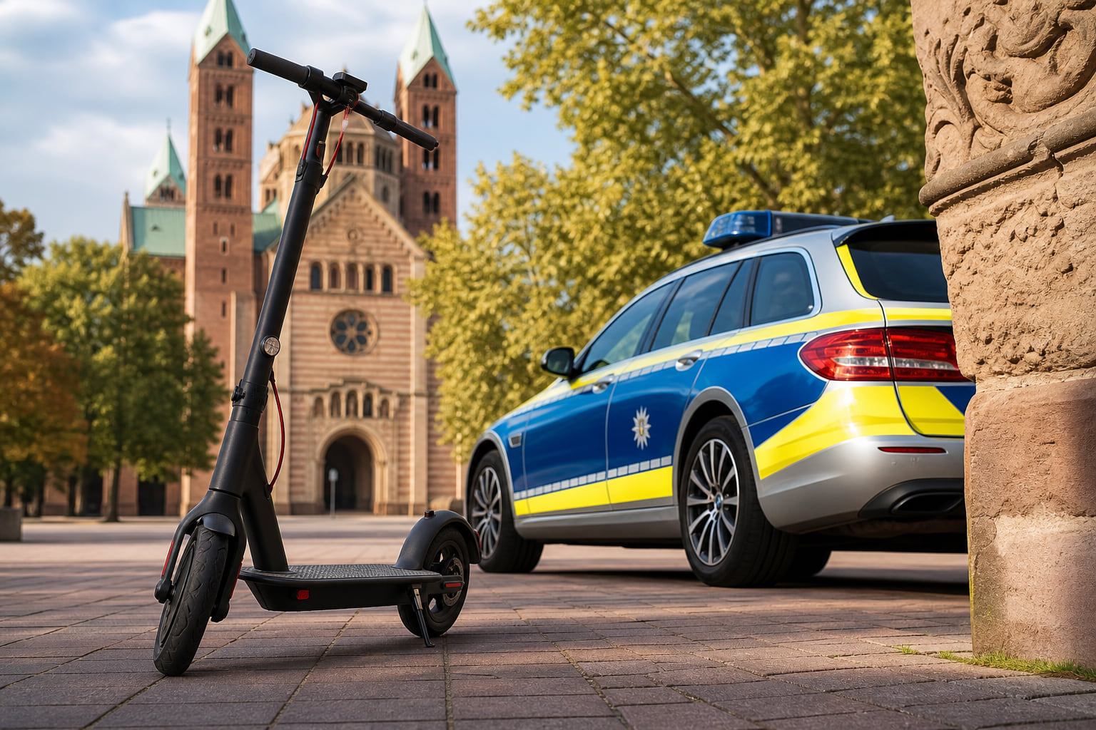 E-Scooter ohne Versicherung: Polizei stoppt Fahrer in Speyer