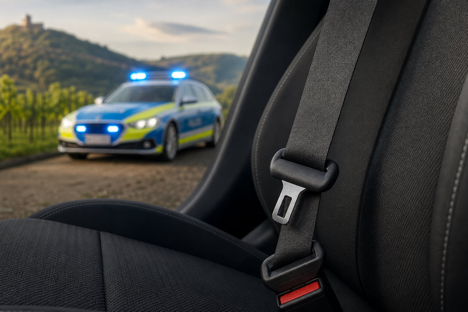Zwölf Gurtverstöße bei Polizeikontrollen in Schifferstadt aufgedeckt