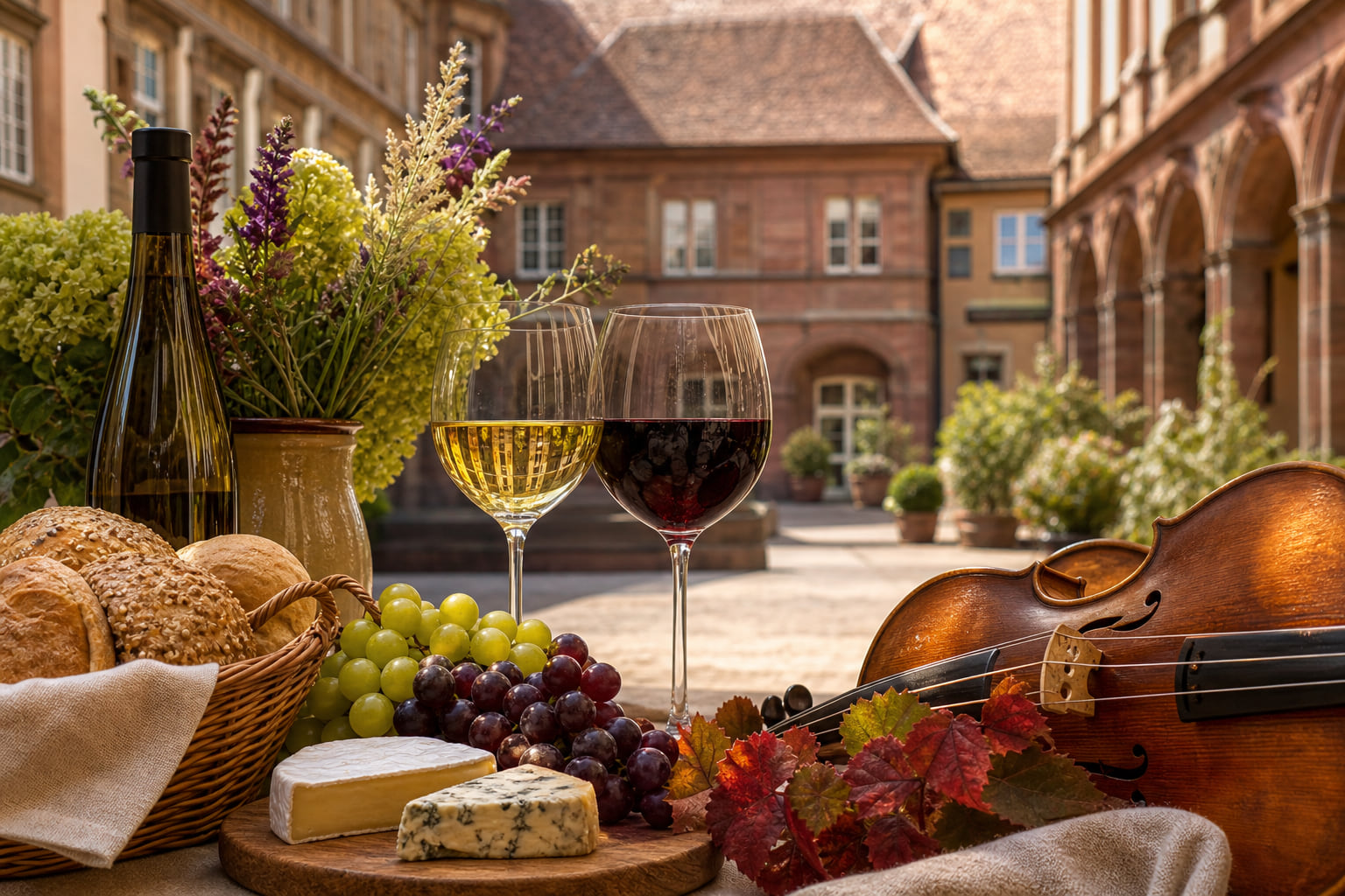 Letztes Marktfrühstück der Saison lockt mit Wein und Musik in den Rathausinnenhof